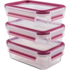 Küchenaufbewahrung EMSA Clip & Close Pink Food Container 3pcs 0.55L