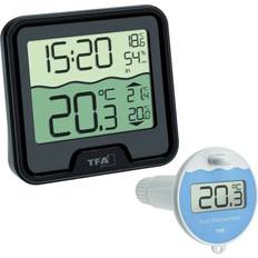TFA Dostmann Marbella Zwembadthermometer Zwart
