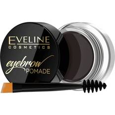 Purkki Kulmien ja ripsien värjäykset Eveline Cosmetics Eyebrow Pomade kulmapomade sisältää applikaattorin sävy Dark Brown 12 ml