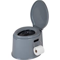 Bo-Camp Toilette Portable 7 L Siège Voyage de Camping Seau Amovible Séparé