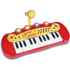 Plastique Pianos Jouet Bontempi Clavier électronique jouet avec microphone 24 touches Rouge