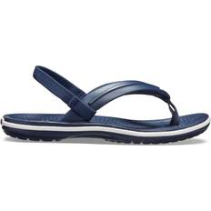 Waterproof Flip Flops Children's Shoes Crocs Kid's Crocband Strap Flip - Navy