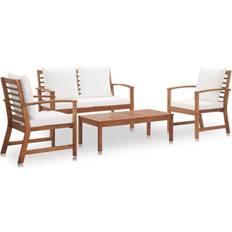 Rectangle Outdoor Lounge Sets vidaXL 47283 Outdoor Lounge Set, 1 Table incl. 2 Chairs & 1 Sofas