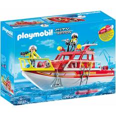 Playmobil boat Playmobil Fire Rescue Boat 70147