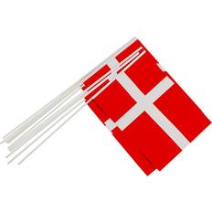 Red flags Creativ Company Decor Waving Flags Denmark 10-pack