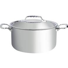 De Buyer Acciaio Inossidabile Casseruole De Buyer Affinity con coperchio 8.6 L 28 cm