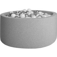 JLY KiDKii Ballenbak 90x30 cm incl. 150 ballen, Lichtgrijs