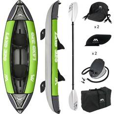 Grigio Set di kayak Aqua Marina LAXO 380 2/3 PERSONE GONFIABILE KAYAK 2020 verde grigio nero