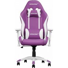 AKracing Sedie da gioco AKracing California Sedia Da Gaming Per Pc Sedia Imbottita Tappezzata Viola, Bianco