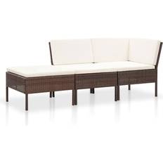 vidaXL 48959 Loungeset, Bord inkl. 2 Stolar