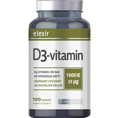 Aikuinen - D-vitamiinit Vitamiinit ja Mineraalit Elexir Pharma D3-Vitamin 1000 IE