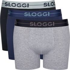 Best Men's Underwear Sloggi Men Go Shorty 3-pack - Blue/Dark Combination