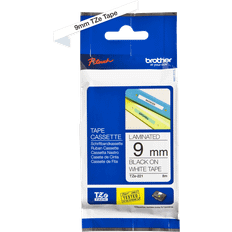 P-Touch Labelling Tape Black on White
