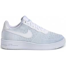 Nike air force 1 herre NIKE Air Force 1 Flyknit 2.0 M - White/Pure Platinum