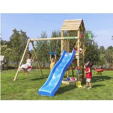 Garden swing Jungle Gym Wooden Climbing Frame for Garden Cocoon 2 Swing