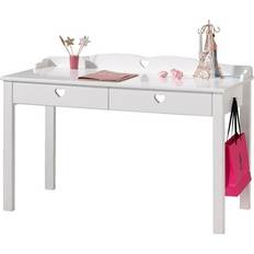 Vipack Bureau 2 Tiroirs 130 x 60 x 84.5 cm En Pin Blanc