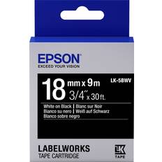 Epson LabelWorks White on Black