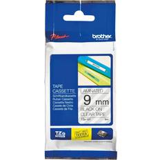 0.9 cm Cintas de etiquetar Brother P-Touch Labelling Tape Black on Clear