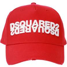 DSquared2 Mirrored Logo Embroidered Baseball Cap - Red
