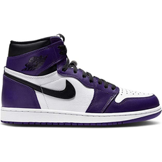 Violett Basketballschuhe Nike Air Jordan 1 Retro High OG GS - Court Purple/Black/White