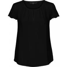 Lace T-shirts Vero Moda Lace Sleeves Top - Black