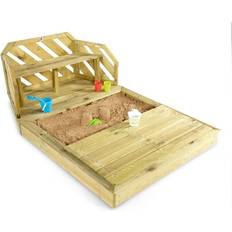 Sandbox Toys Plum Wooden Sand Pit & Bench