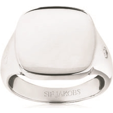 Dam - Klackringar Sif Jakobs Follina Pianura Quadrato Piccolo Ring - Silver/White