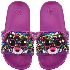 TY Tøfler Børnesko TY Dotty Leopard Slides Sequin - Multicolored (95664)