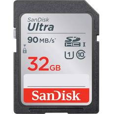 Minnekort & minnepenner SanDisk Ultra SDHC Class 10 UHS-I U1 90MB/s 32GB