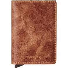 Secrid Slimwallet Vintage Cognac-Silver - Unisex - Marrón