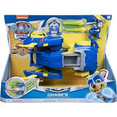 Spin Master Paw Patrol Juguetes Spin Master PAW Patrol, coche patrulla de potencia aumentada Super PAW del supercachorro Chase, vehículo transformable, Vehículo de juguete