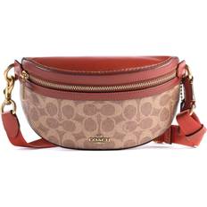 Coach Women Bum Bags Coach Belt Bag In Signature Canvas - Tan/Rust/Brass