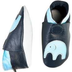 CeLaVi Leather Slippers - Dark Navy
