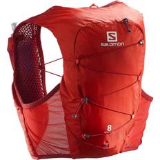 Synthetic Material Running Backpacks Salomon Active Skin 8 Set - Valiant Poppy/Red Dahlia