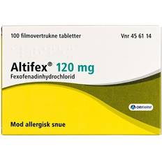 Astma & Allergi - Phexofenadinhydrochlorid Håndkøbsmedicin Altifex 120mg 100 stk Tablet