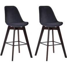 CLP Metz Velvet Tabouret de bar 112cm 2pcs