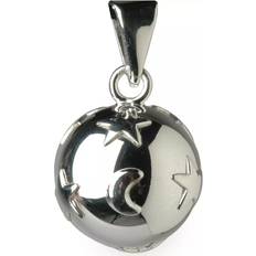 Babylonia Bola Star/Moon Pendant - Silver