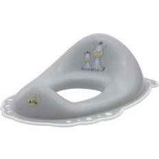Entrenadores de baño Maltex MALTEX Tapa de inodoro Zebra antideslizante gris