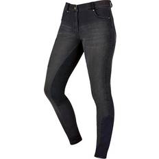 Dublin Shona Full Suede Seat Denim Print Silicone Full Seat Breeches Women