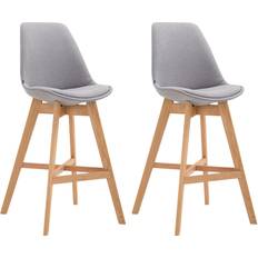 Weiß Barhocker CLP Cannes Polyester 2-pack Barhocker 112cm 2Stk.