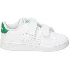 Adidas Infant Advantage - Cloud White/Green/Grey Two