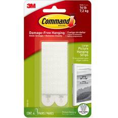 Veggdekorasjoner 3M Command Large 4-pack Bildekrok 4st