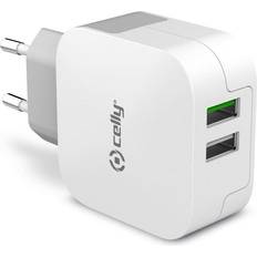 Batterie e Caricabatterie Celly Travel Charger Turbo 2 usb 3.4a