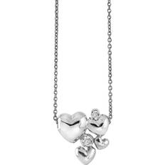 Rabinovich Halskæder Rabinovich Heart Alliance Necklace - Silver/White