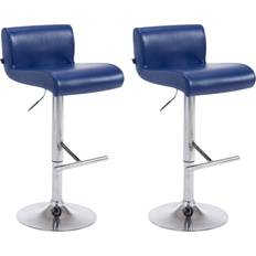 CLP California Leatherette Bar Stool 100cm 2pcs
