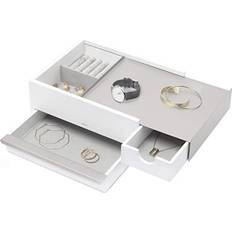 Gray - Women Jewelry Storage Umbra Stowit Jewellery Box - White/Nickel