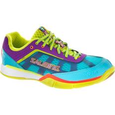 Turquoise - Women Racket Sport Shoes Salming Viper 3 W - Turquoise/Red