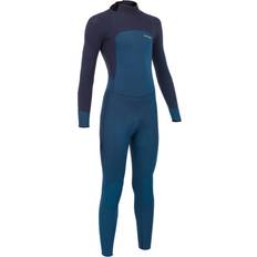 Olaian Combinaison néoprène 3/2mm cousu-collée Voile enfant Dinghy 500 bleu/orange TRIBORD