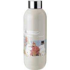 Beige Gourdes Stelton Keep Cool Moomin 0,75 l Soft White Gourde 0.75L