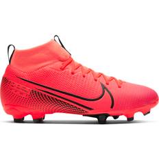 Rood Voetbalschoenen Nike Jr. Mercurial Superfly 7 Academy MG - Laser Crimson/Laser Crimson/Black